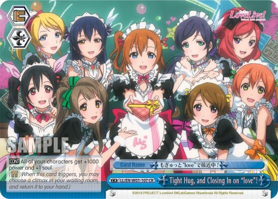 Tight Hug and Closing In on ’love’! (1107) [LL/EN-W01] - Weiss Schwarz Single