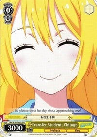 Transfer Student Chitoge (TD) (3002) [NK/W30] - Weiss Schwarz Single