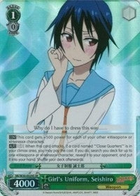 Girl’s Uniform Seishiro (SR) (30029) [NK/W30] - Weiss Schwarz Single