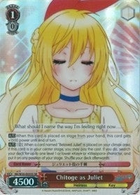 Chitoge as Juliet (SR) (30055) [NK/W30] - Weiss Schwarz Single
