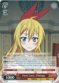 First Love Chitoge (30058) [NK/W30] - Weiss Schwarz Single
