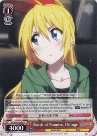 Words of Promise Chitoge (30060) [NK/W30] - Weiss Schwarz Single