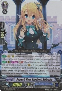 Superb New Student Shizuku (1010) [G-CB01] - Cardfight Vanguard Single