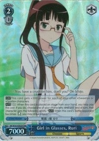 Girl in Glasses Ruri (RRR) (30082) [NK/W30] - Weiss Schwarz Single