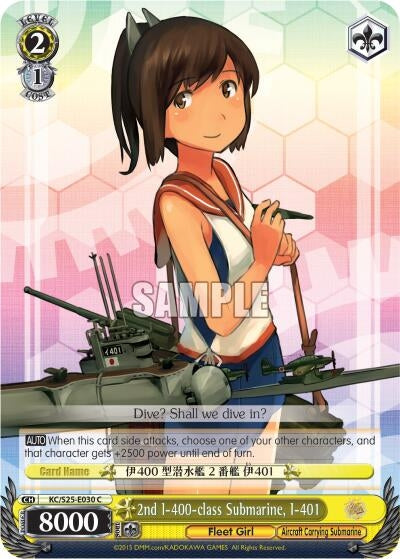 2nd I-400-class Submarine I-401 (25030) [KC/S25] - Weiss Schwarz Single