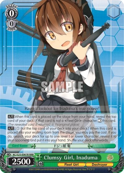 Clumsy Girl Inaduma (RRR) (25061) [KC/S25] - Weiss Schwarz Single