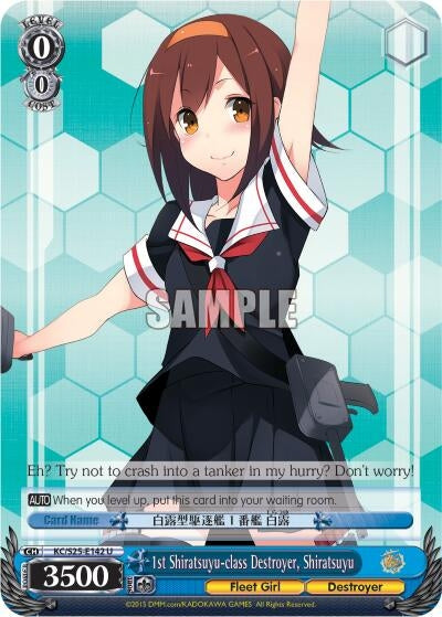 1st Shiratsuyu-class Destroyer Shiratsuyu (25142) [KC/S25] - Weiss Schwarz Single