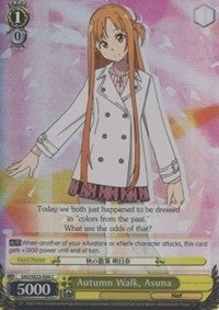 Autumn Walk Asuna (Parallel Foil) (2304) [SAO/SE23] - Weiss Schwarz Single