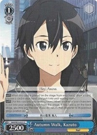Autumn Walk Kazuto (2327) [SAO/SE23] - Weiss Schwarz Single