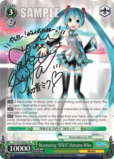 Resonating ’DIVA’ Hatsune Miku (XR) (29026) [PD/S29] - Weiss Schwarz Single