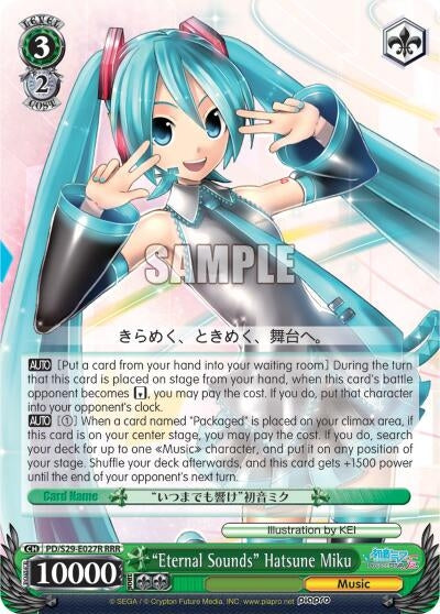 ’Eternal Sounds’ Hatsune Miku (RRR) (29027) [PD/S29] - Weiss Schwarz Single