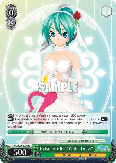 Hatsune Miku ’White Dress’ (29030) [PD/S29] - Weiss Schwarz Single