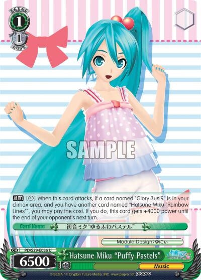 Hatsune Miku ’Puffy Pastels’ (29036) [PD/S29] - Weiss Schwarz Single