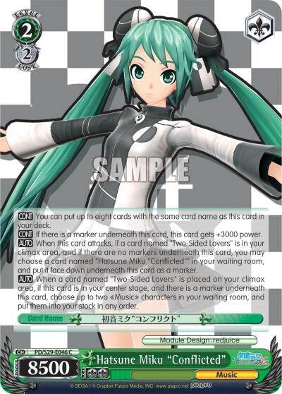 Hatsune Miku ’Conflicted’ (29046) [PD/S29] - Weiss Schwarz Single