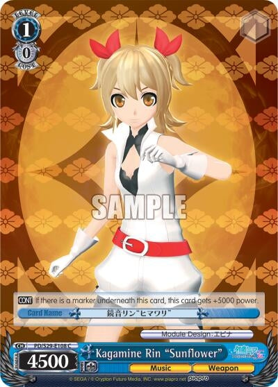 Kagamine Rin ’Sunflower’ (29108) [PD/S29] - Weiss Schwarz Single