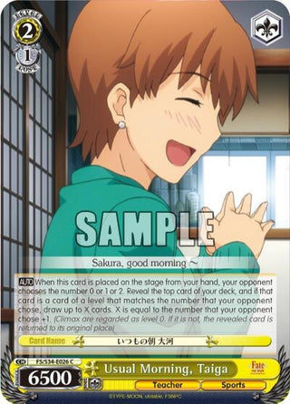 Usual Morning Taiga (34026) [FS/S34] - Weiss Schwarz Single