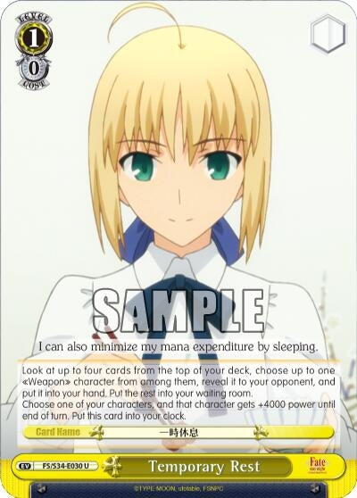 Temporary Rest (34030) [FS/S34] - Weiss Schwarz Single