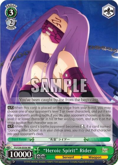 ’Heroic Spirit’ Rider (34036) [FS/S34] - Weiss Schwarz Single