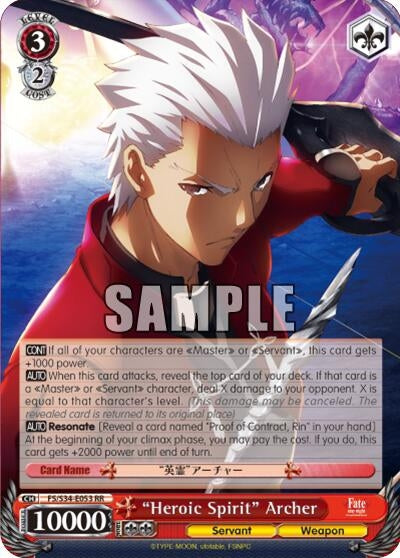 ’Heroic Spirit’ Archer (34053) [FS/S34] - Weiss Schwarz Single