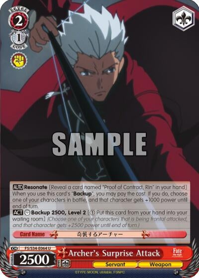 Archer’s Surprise Attack (34064) [FS/S34] - Weiss Schwarz Single