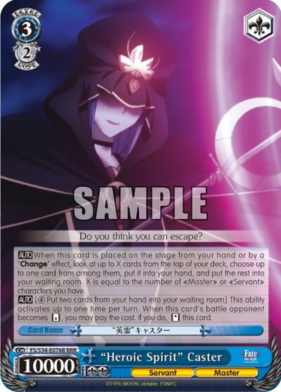 ’Heroic Spirit’ Caster (RRR) (34076) [FS/S34] - Weiss Schwarz Single