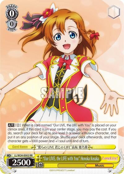 ’Our LIVE the LIFE with You’ Honoka Kosaka (24002) [LL/W24] - Weiss Schwarz Single
