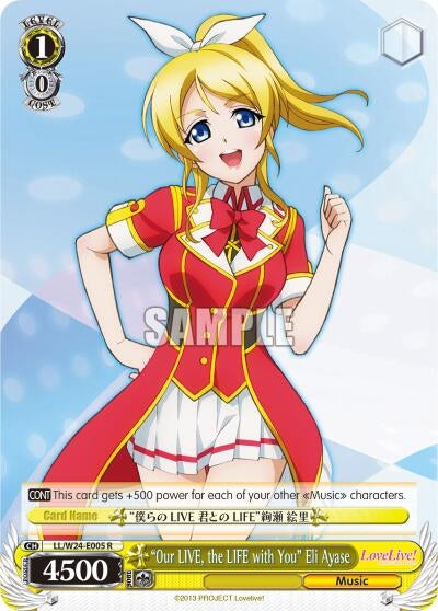’Our LIVE the LIFE with You’ Eli Ayase (24005) [LL/W24] - Weiss Schwarz Single