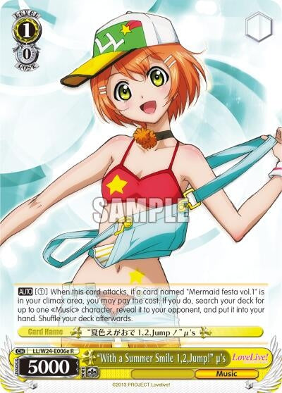 ’With a Summer Smile 1,2,Jump!’ u’s (E) (24006) [LL/W24] - Weiss Schwarz Single