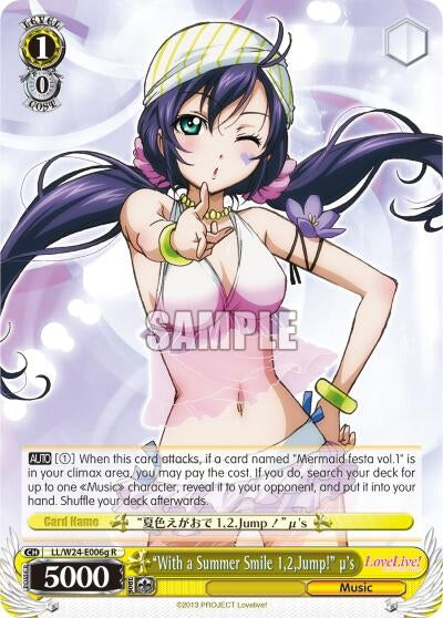 ’With a Summer Smile 1,2,Jump!’ u’s (G) (24006) [LL/W24] - Weiss Schwarz Single