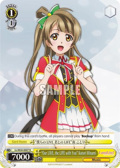 ’Our LIVE the LIFE with You’ Kotori Minami (24007) [LL/W24] - Weiss Schwarz Single