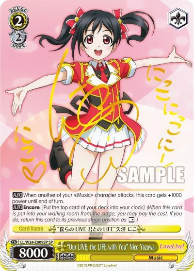 ’Our LIVE the LIFE with You’ Nico Yazawa (SP) (24009) [LL/W24] - Weiss Schwarz Single