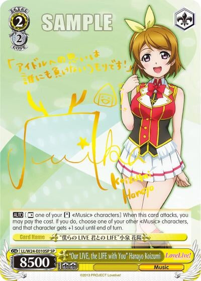 ’Our LIVE the LIFE with You’ Hanayo Koizumi (SP) (24010) [LL/W24] - Weiss Schwarz Single