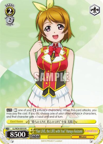 ’Our LIVE the LIFE with You’ Hanayo Koizumi (24010) [LL/W24] - Weiss Schwarz Single
