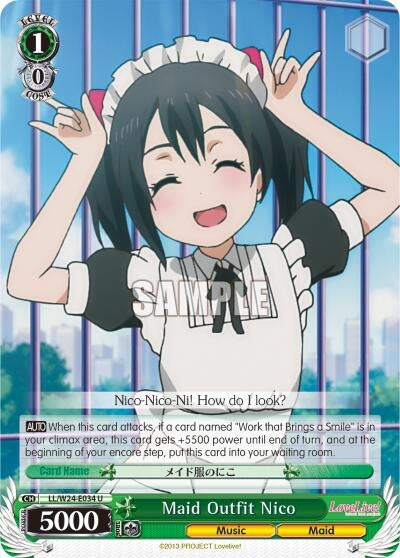 Maid Outfit Nico (24034) [LL/W24] - Weiss Schwarz Single