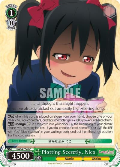Plotting Secretly Nico (24041) [LL/W24] - Weiss Schwarz Single