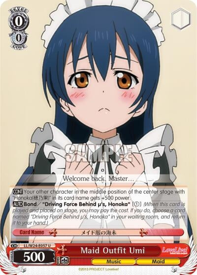 Maid Outfit Umi (24057) [LL/W24] - Weiss Schwarz Single