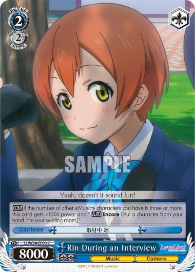 Rin During an Interview (24093) [LL/W24] - Weiss Schwarz Single