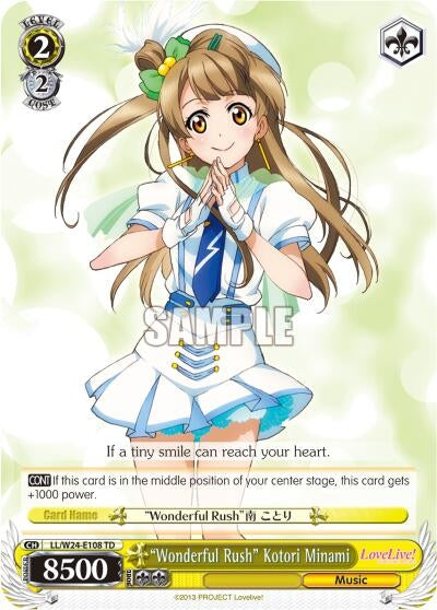 ’Wonderful Rush’ Kotori Minami (24108) [LL/W24] - Weiss Schwarz Single