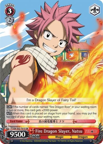 Fire Dragon Slayer Natsu (SR) (201) [FT/EN-S02] - Weiss Schwarz Single