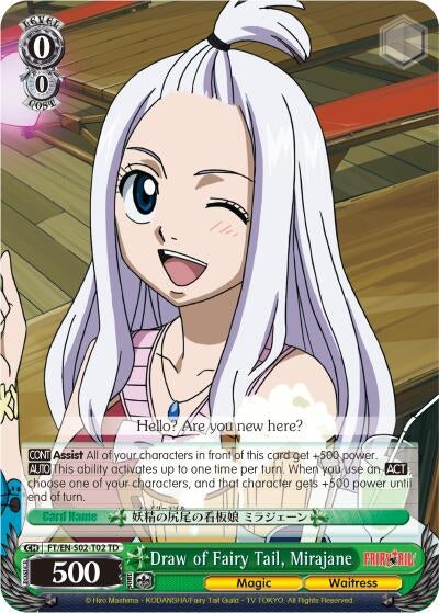 Draw of Fairy Tail Mirajane (202) [FT/EN-S02] - Weiss Schwarz Single