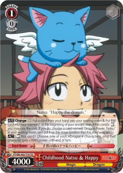 Childhood Natsu & Happy (214) [FT/EN-S02] - Weiss Schwarz Single
