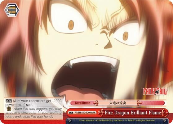 Fire Dragon Brilliant Flame (RRR) (220) [FT/EN-S02] - Weiss Schwarz Single