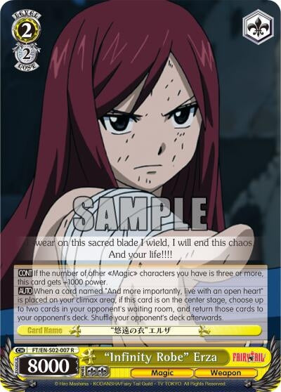 ’Infinity Robe’ Erza (2007) [FT/EN-S02] - Weiss Schwarz Single