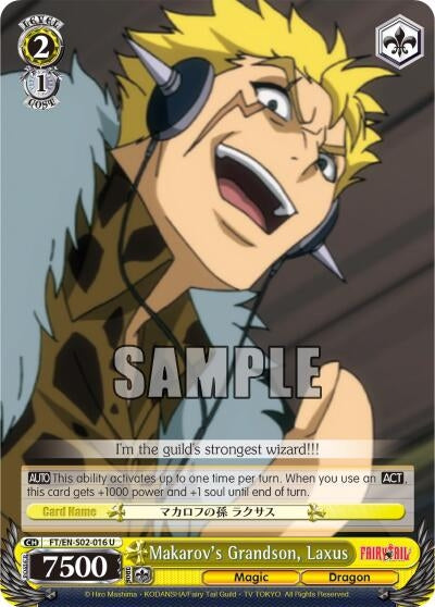 Makarov’s Grandson Laxus (2016) [FT/EN-S02] - Weiss Schwarz Single