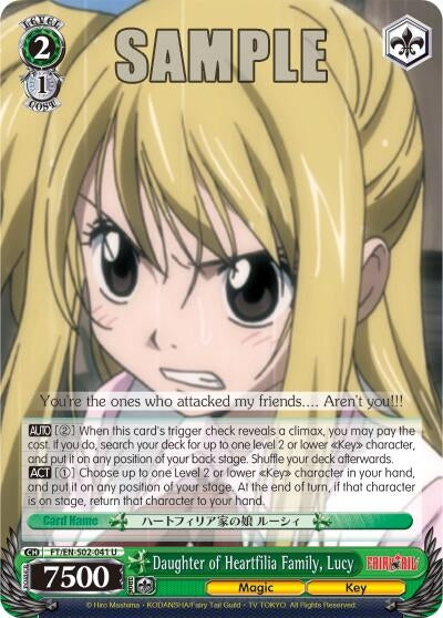 Daughter of Heartfilia Family Lucy (2041) [FT/EN-S02] - Weiss Schwarz Single