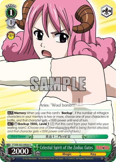 Celestial Spirit of the Zodiac Gates (Aries) (2046) [FT/EN-S02] - Weiss Schwarz Single