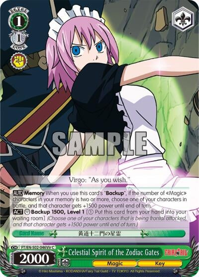 Celestial Spirit of the Zodiac Gates (Virgo) (2046) [FT/EN-S02] - Weiss Schwarz Single