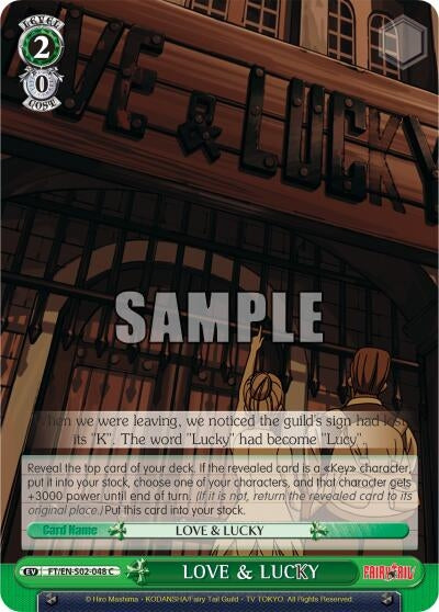 LOVE & LUCKY (2048) [FT/EN-S02] - Weiss Schwarz Single