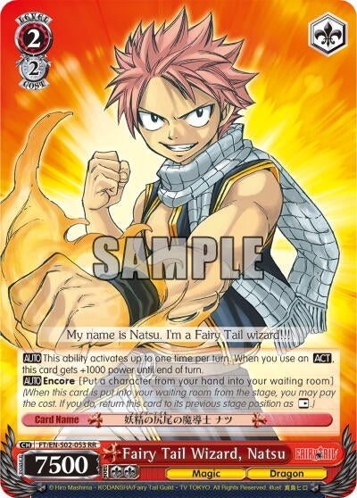 Fairy Tail Wizard Natsu (2053) [FT/EN-S02] - Weiss Schwarz Single