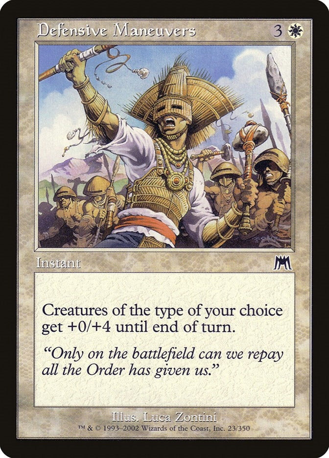 Defensive Maneuvers (23) [ONS] - MTG Single